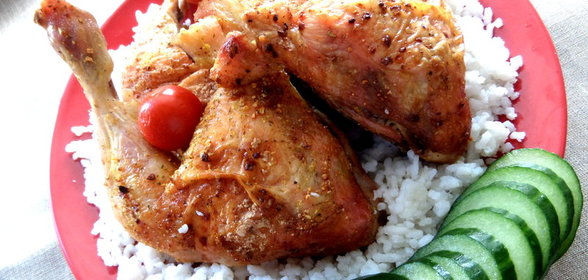 Куриные окорочка,запечённые на соляной основе