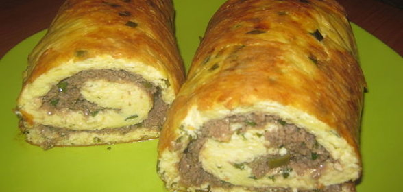 Рулет с фаршем