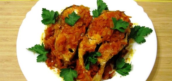 Толстолобик с овощами