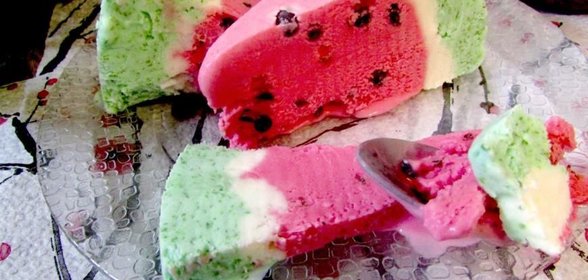 Торт-мороженое Арбуз