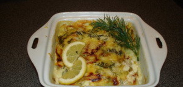Морской язык в сливочном соусе
