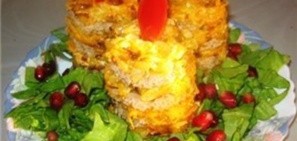 Канапе Рождественские свечи