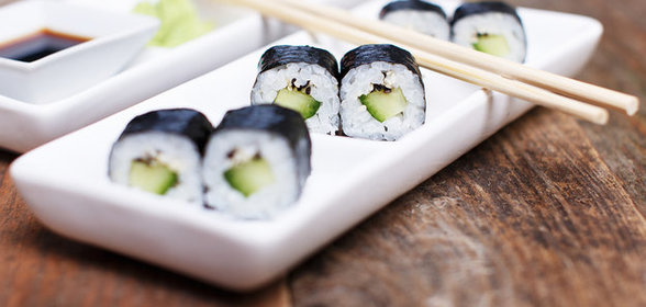 Роллы с огурцом