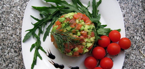 Тартар с семгой (один из вариантов)