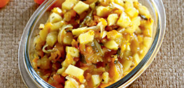 Приправа из кураги с яблоками