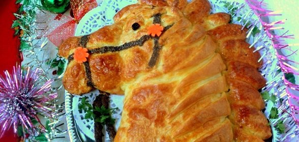 Пирог-кулебяка «Лошадка»