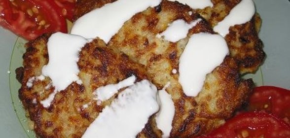 Овощные котлеты с рисом