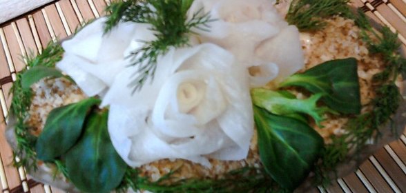 Салат Белые розы