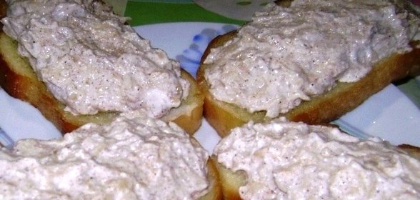 Бутерброды с творожно-яблочной массой