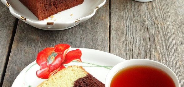 Кекс двухслойный