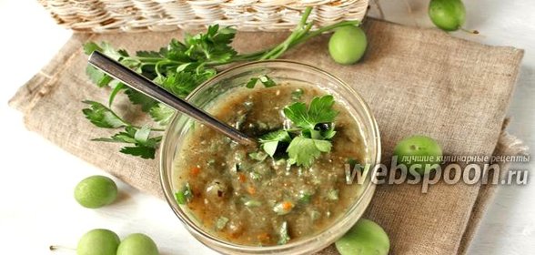 Ткемали из зелёной алычи