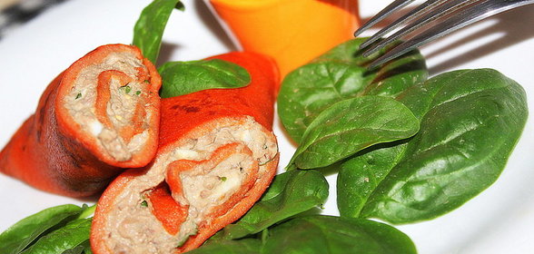 Блинчики Tomato Gusto с начинкой из куриной печени