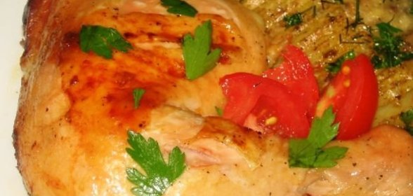 Куриные окорочка, маринованные в кефире
