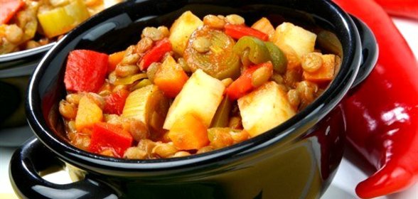 Овощное рагу с курицей