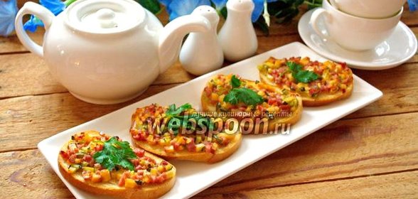 Горячие бутерброды с колбасным сыром