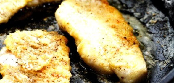 Морской окунь с чили