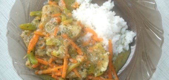 Рыба с приправой баджан