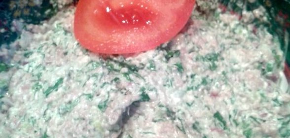 Печень трески с творогом и