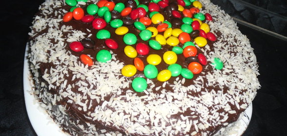 Торт M&amp;MS (ШОКОЛАДНЫЙ ШИФОНОВЫЙ БИСКВИТ)