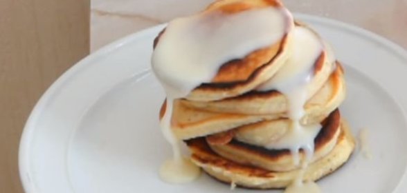 Оладьи на сгущенном молоке и сметане
