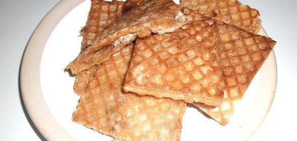 Вафли с мясом