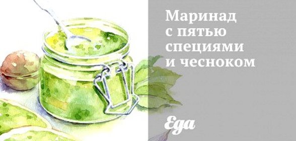 Маринад с пятью специями и чесноком