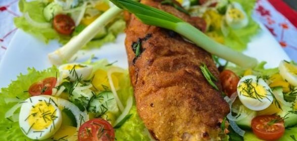 Шашлык из рыбы пикантный