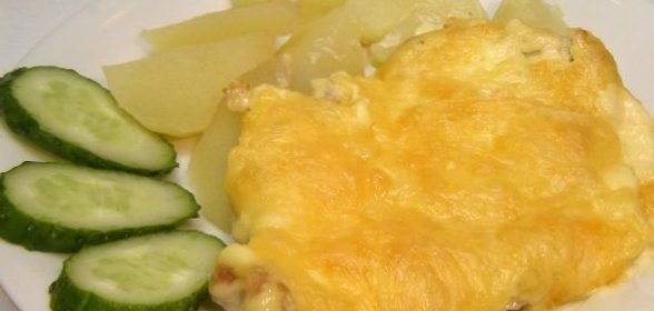 Зразы из манной каши на молоке с черносливом