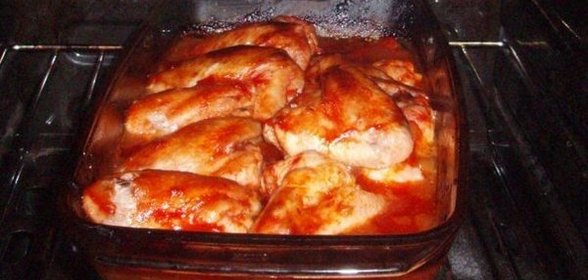 Куриные крылышки с острым соусом