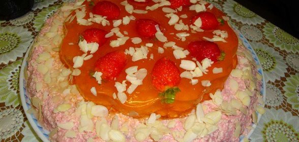 Тортик по-быринькому (экспромт не для оценки, а всего лишь вариант подачи)