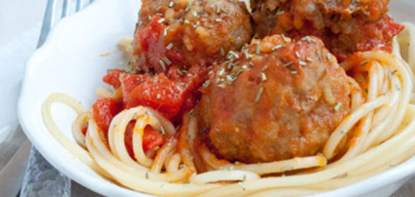 Паста с фрикадельками