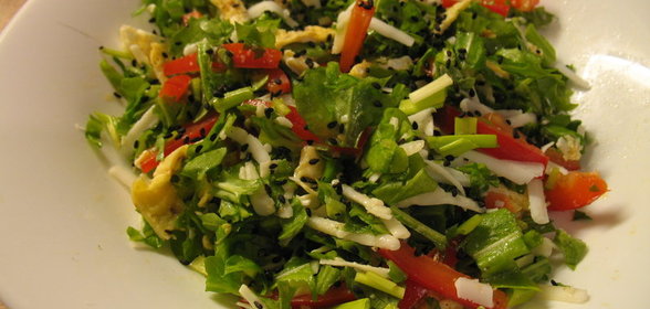 Салат с рукколой и козьим сыром 2 - зимний вариант