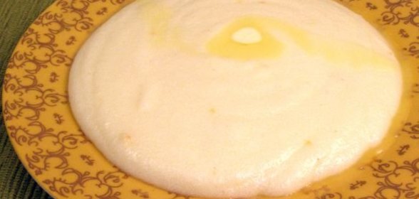 Суп-пюре из брокколи с креветками