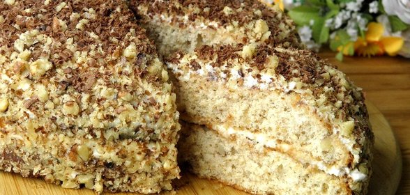 Бисквитный медовик без масла