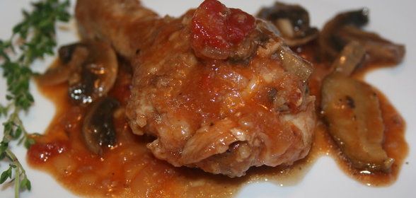 Курица с грибами