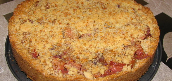 Пирог с инжиром и яблоками