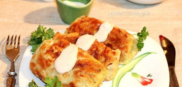 Голубцы в омлете