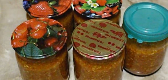 Аджика из кабачков (на зиму)