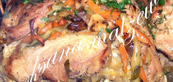 Ароматный мясной рулет