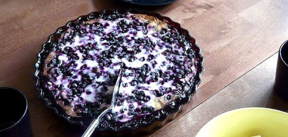 Финский черничный пирог