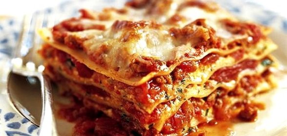 Лазанья с овощами с сыром
