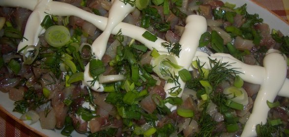 Сельдь с фасолью