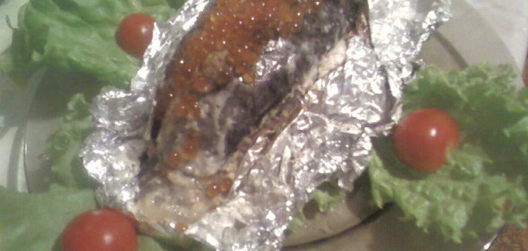 Карасик запечёный с овощами