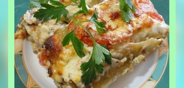 Каннеллони с сырно-овощно-грибной начинкой вариант