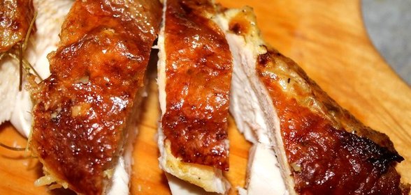 Куриная грудка запеченная с розмарином, тимьяном и цедрой цитрусовых