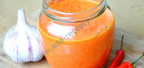 Острый соус из запеченного перца