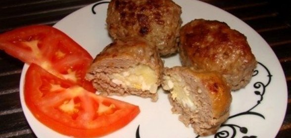 Зразы с рисом и яйцом