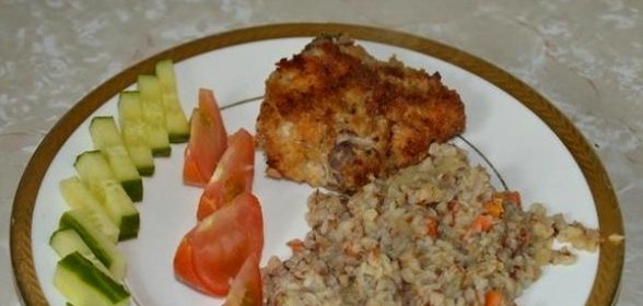 Гречка с луком и морковью