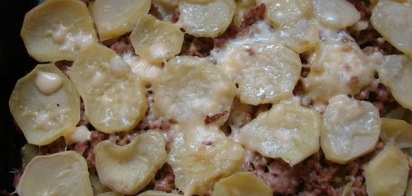 Картофельная запеканка с говяжьим фаршем