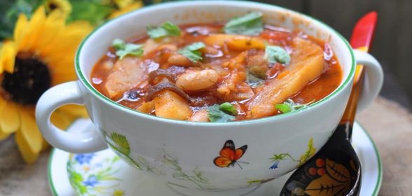 Картофельное рагу с фасолью